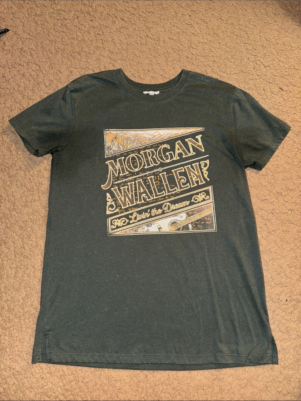 Maurices Morgan Wallen Army Green Graphic Tee